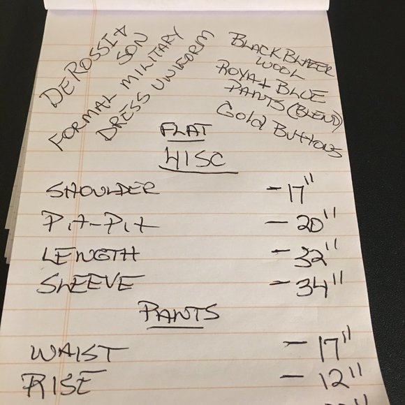 Army Dress Blues Formal Uniform Two Piece Derossi & Son 41SC - Picture 12 of 12